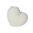 thumbnail image 2 of Large Heart Candle Holder, Ceramic Romantic Pillar Candle Holder, Sweet Table Decor for Valentine's Day/Anniversary/Wedding White, 2 of 6