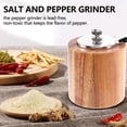 thumbnail image 2 of 3X Pepper Mill, Hand Crank Wood Pepper Grinder with Classic Handle and Adjustable Ceramic Rotor, 2 of 5