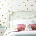thumbnail image 3 of Gold Foil Confetti Dots Peel and Stick Wall Decals, 3 of 6