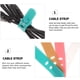 thumbnail image 3 of Organizador de cables de silicona de 16 piezas, banda de sujeción para cables, soporte de almacenamiento para auriculares, accesorios de cable USB, 3 of 5
