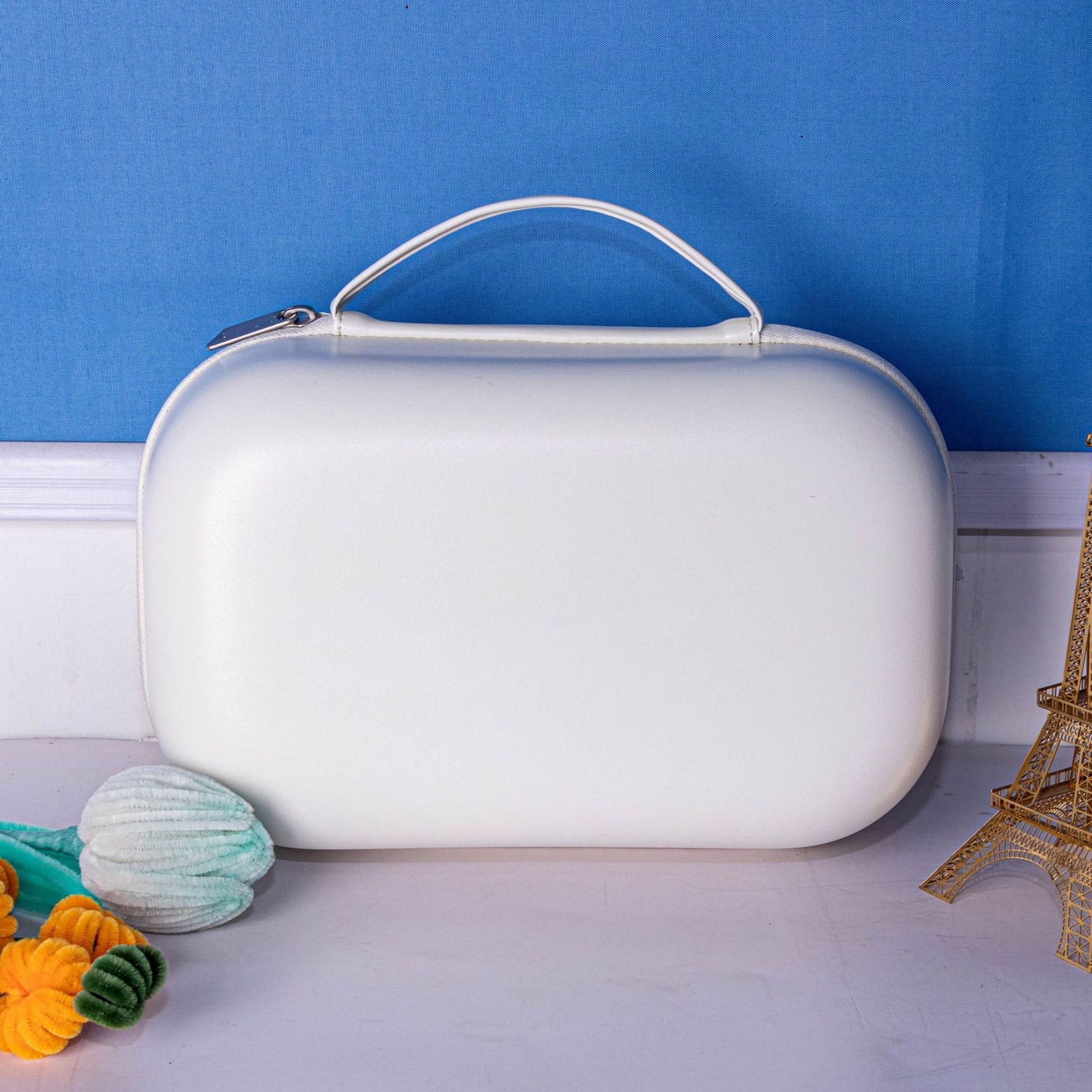Hard Shell Travel Case for Breast Pumps, Portable Storage Handbag with Well Organized Compartments Enjoy Easy Access
