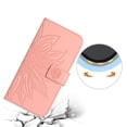 thumbnail image 2 of Case for Motorola G Power 2023 With Card Slots Holder Flip Wallet Phone Case Luxury PU Leather Short Strap Embossed Sunflower, 2 of 5