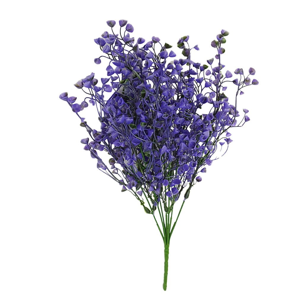 Girlsshop Colorful And Lifelike Artificial Flowers For Outdoor Decorations - Uv Resistant,Purple