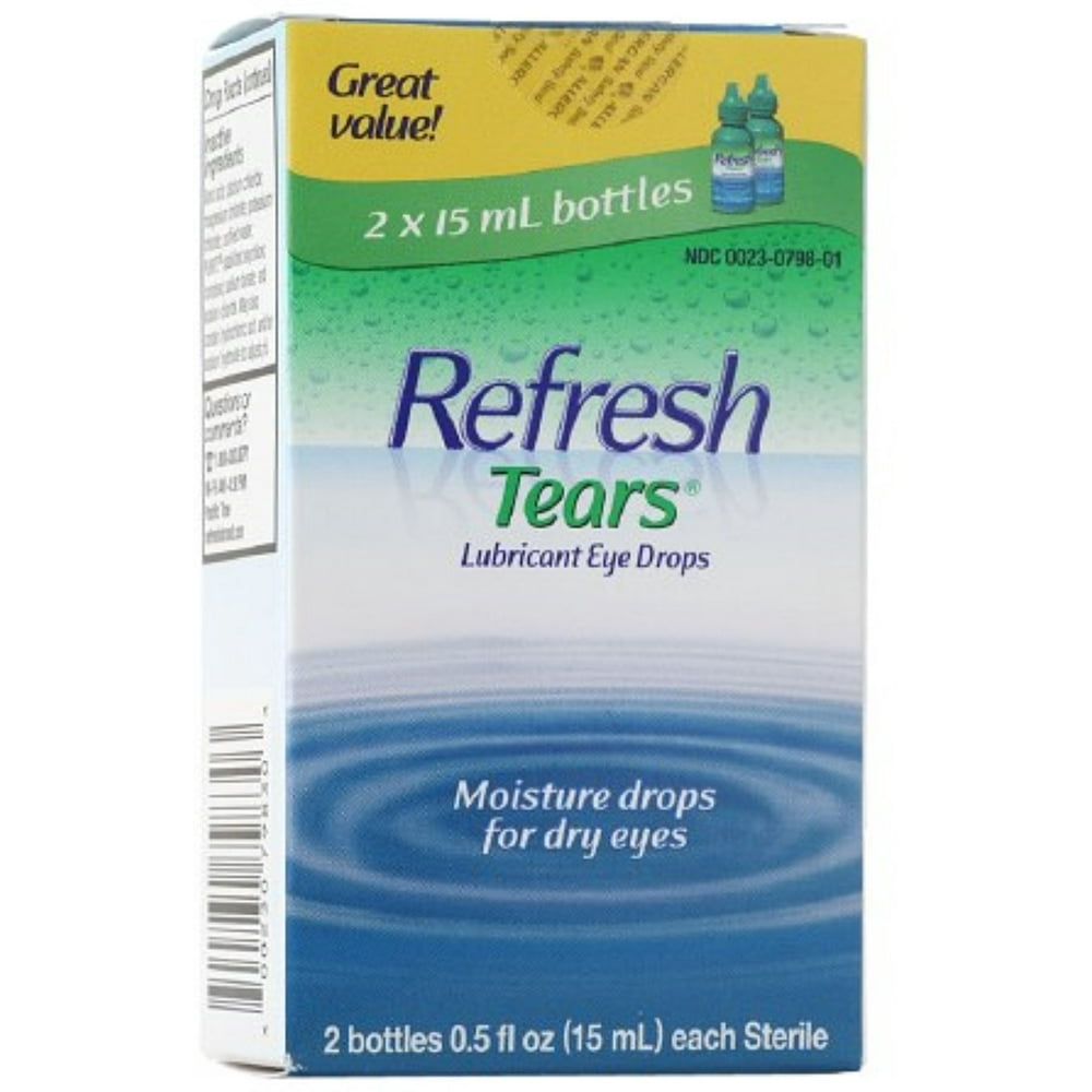 2 Pack REFRESH TEARS lubricant eye drops 0.5 15 ml (2 pack