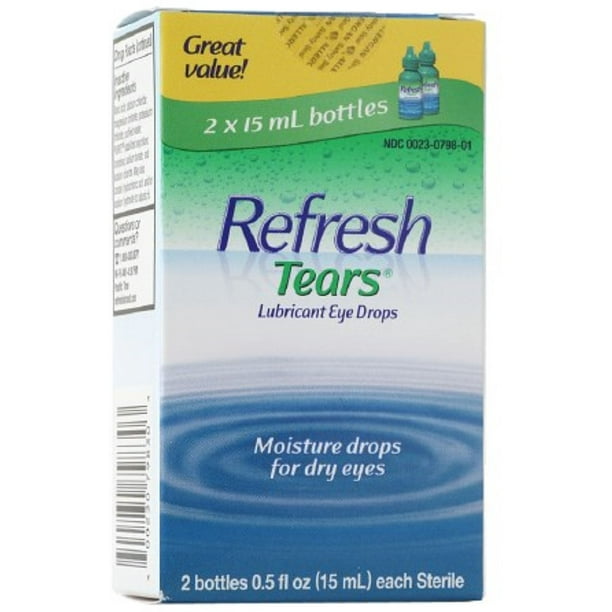 REFRESH TEARS lubricant eye drops 0.5 15 ml (Pack of 2)