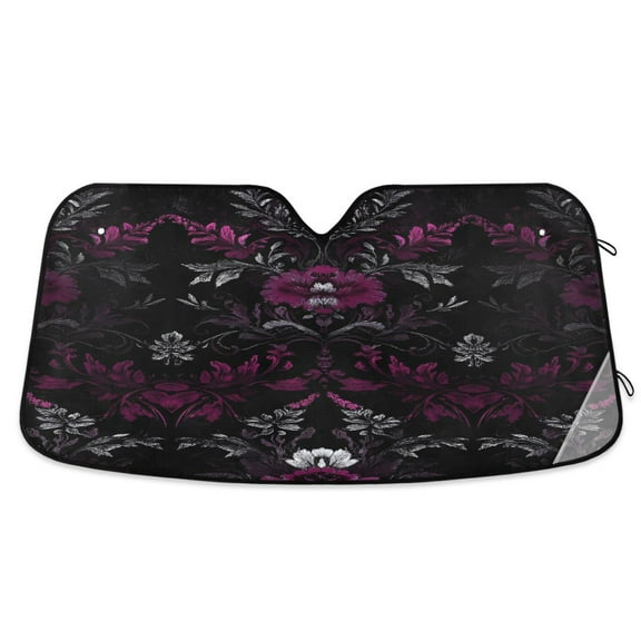 ALAZA Mandala Floral Windshield Sun Shade Car Foldable Visor Block UV Rays Protector 55"x27.6"