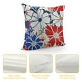 thumbnail image 4 of Nawypu  Red Blue White Flowers Pillow Covers 18x18 Summer Sunflower Daisy Decorative Throw Pillow Covers Floral  Square Pillow Case for Home Decor Outdoor Couch, 4 of 5