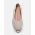 thumbnail image 4 of Time and Tru Women's Sporty Comfort Ballet Flats, Wide Width, 4 of 6