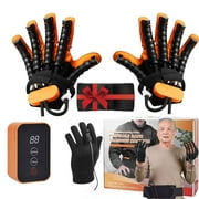 Robotic Rehabilitation Gloves, Finger and Hand Function Rehabilitation Robot Gloves, Hand Strengthener Stroke Recovery Equipment with Mirror Glove, Left+Right Hand, M