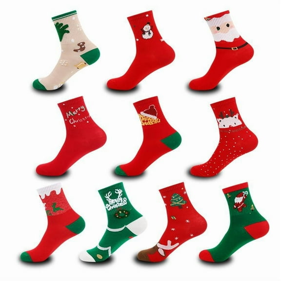 Yoyauz Fun Christmas Socks For Men And Women, Gifts For Holiday Parties, Novel Holiday Socks, Fun Colored Christmas Socks