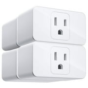 Meross Wi-Fi Smart Plug Mini, 15 Amp & Reliable Wi-Fi Connection Powered by Mediatek Chipset, Support Alexa, Google Assistant and SmartThings, Remote Control, Timer, Occupies Only One