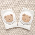 thumbnail image 3 of Gpaecead Cute Baby Knee Pads for Crawling Breathable Elastic Cotton Crawling Knee Pads Unisex Toddler Baby Knee Protector Khaki 02, 3 of 3