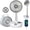 White, variant on Portable Travel Fan, Foldable Standing Fan for Bedroom, 112H Run & 9 Speeds, Rechargeable Fan With Timer & Remote, Collapsible Oscillating Fan for Travel Cruise Essential Home RV Outdoor Power Outage