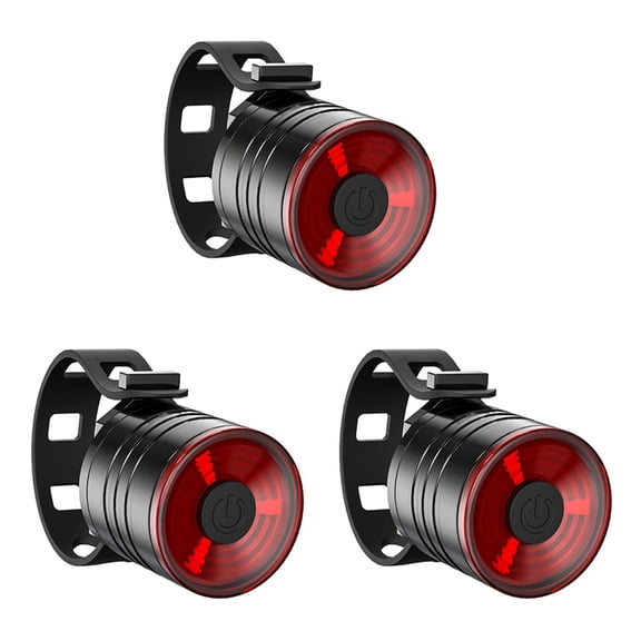 3X Bike Lights Waterproof Flash Tail Light Bike Rear Tail Light Mountain Bike LED Headlight and Tail Light Red