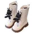 thumbnail image 2 of Fozruso Girls Long Boots Fashion Mid Calf Boots Rabbit Design Winter Footwear For Toddler Kids,Cute Ankle Winter Boots Sizes 9.5 Little Kid(3.5-4 Years), 2 of 6