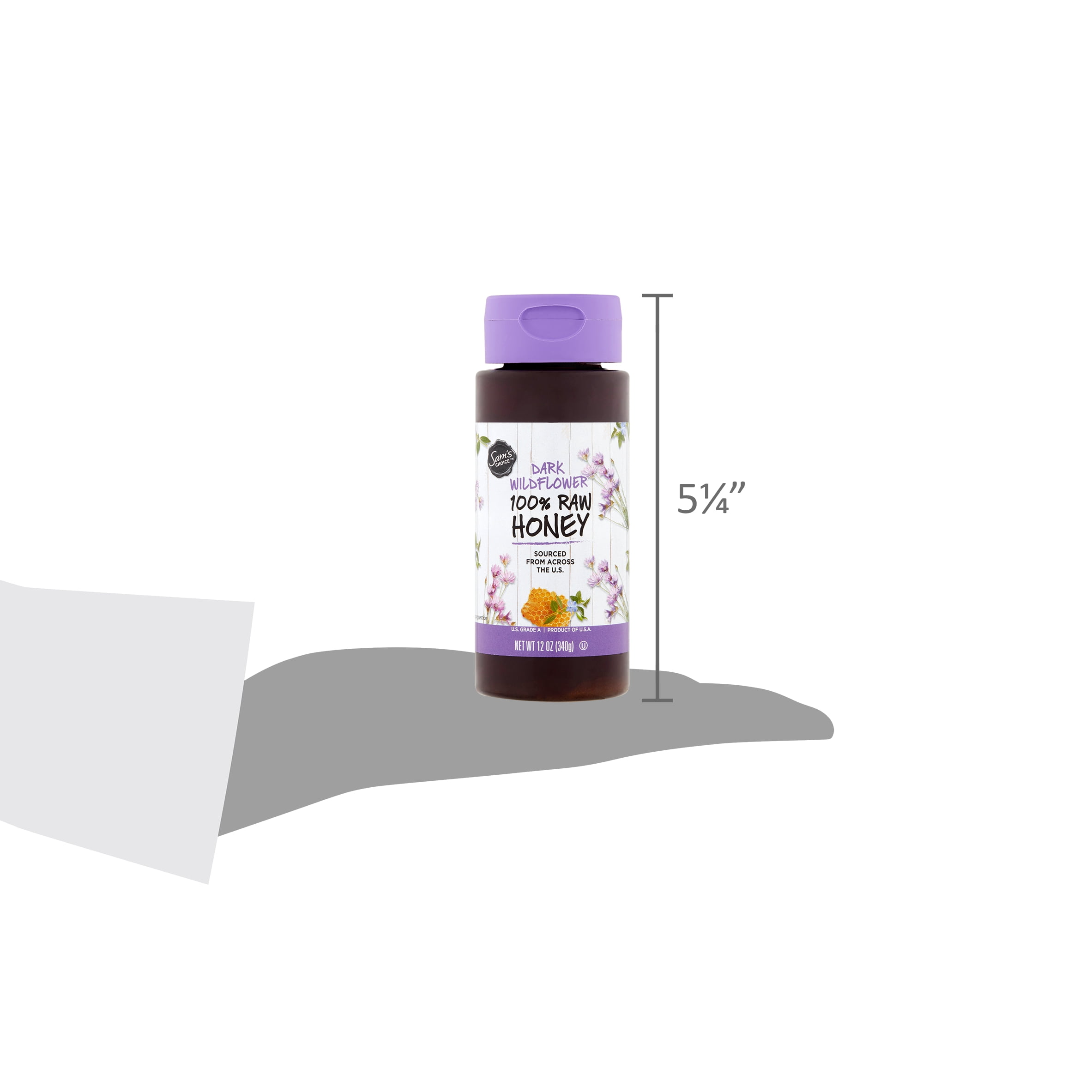 Sam's Choice Dark Wildflower 100% Raw Honey, 12 oz