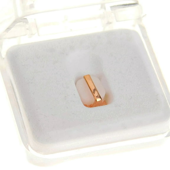 Gap Grillz 14k Rose Gold Plated Single Plain Tooth Top or Bottom Teeth Hip Hop Grills