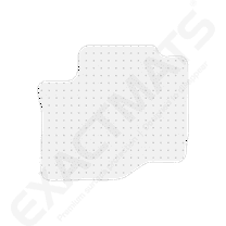 ExactMats - Premium Clear Overlay Floor Mats, Made In USA - Fits Ford F-250/F-350 2017-2022 / SuperCab / Front Driver Mat