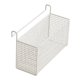 thumbnail image 3 of Cesta de almacenamiento colgante de metal para mesita de noche, práctica y ahorra espacio, ideal para cubos. Blanco, 3 of 7
