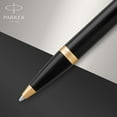 thumbnail image 4 of Parker IM Medium Hardness tip Pen, multicolor Black Lacquer Golden Trim Gift Box Parker Unisex, 4 of 7