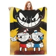 thumbnail image 3 of The Cuphead Show Fleece Blanket Super Soft Cozy Warm Flannel Fleece Throw Blanket For Couch Bed Sofa Throw 80"X60", 3 of 7
