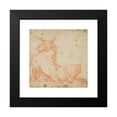 thumbnail image 2 of After Annibale Carracci 15x15 Black Modern Framed Museum Art Print Titled - Satyr and Goat (After 1600), 2 of 5