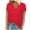 Red, variant on LOVZFMLL Women's T-Shirts V Neck Short Sleeve Basic Tees Summer Casual Loose Fit Basic Tees Fashion Solid Soft Shirts Black XL