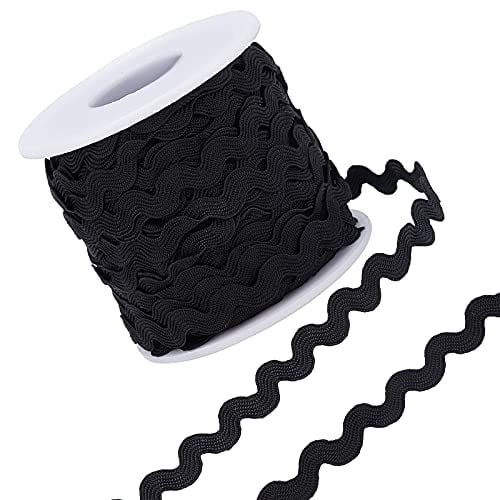  EXCEART 8 Pcs Water Wave Edge Webbing Decorative Embroidery  Ribbon Rick Rack Trim for Sewing Wavy Trim Present Ribbon DIY Sewing  Material DIY Clothing Trim Pom Pom Ribbon Polyester Lace