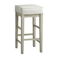 thumbnail image 3 of OakvillePark Holbrook Square Pub Height Barstool (Set of 2), White, 3 of 5