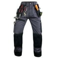 thumbnail image 3 of Notus Men's Work Safety Pants Cordura Knee Reinforced Casual Tactical Trousers Utility Tools Holster Pockets S1 Gray 38-34, 3 of 6