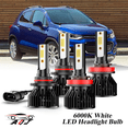 thumbnail image 1 of Compatible con Juego de Lámparas Alta/Baja Chevrolet Trax 2013-2020 - 4 Unidades, 10,000LM 6500K Blanco Frío, Bombillas 500% Ultraluminosas, Plug & Play, 1 of 12