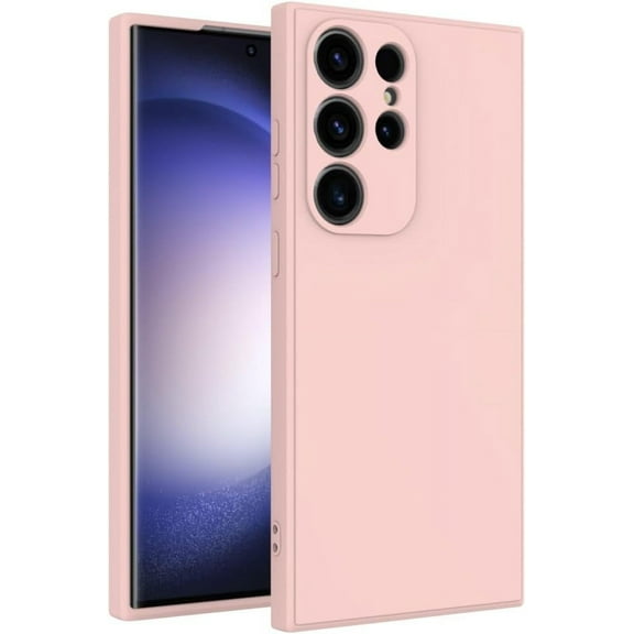 for Samsung Galaxy S24 Ultra Case Pink, Scratch Resistant with Soft Touch, Slim Thin Phone Cover for Samsung Galaxy S24 Ultra