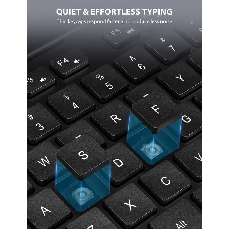 Wagpak Wireless Keyboard & Mouse Combo 2-Pack, 111-Key photo 2