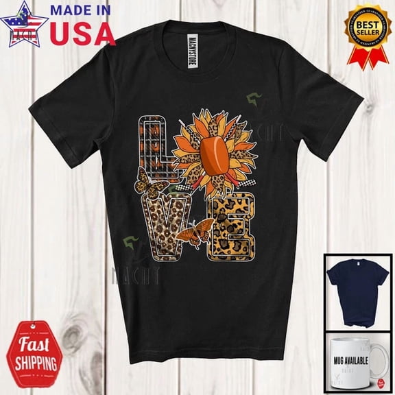 Love, Adorable Leo.Pard Plaid Sunflower Ice Hockey Player Team, Sports T-Shirt Unisex S-5XL Hot Trending Shirt, Vintage Birthday Gift