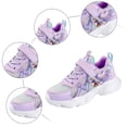 thumbnail image 7 of Girls Mesh Running Shoes Cute Cartoon Color Block Kids Princess Shoes Lightweight Tennis Shoes Casual Hook and Loop Sneakers Purple 3 Big Kid, 7 of 7