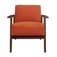 thumbnail image 3 of Lexicon August Fauteuil d'Appoint Rembourré en Velours, Orange, 3 of 6