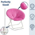 thumbnail image 3 of Hello Kitty, 23" Kids' License Embossed Saucer Chair , Hot Pink, 3 of 7