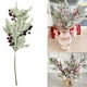 thumbnail image 1 of Esquejes de Aguja Navideña Blanca de 49 Cm | Rama de Pino Nevada Escarchada | Tallo de Plástico Flexible | Decoración Navideña Reutilizable E Impermeable | Ideal para Árboles, Coronas y Centros de Me, 1 of 6