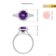 thumbnail image 5 of ANGARA Natural 1.7 ct Amethyst Twist Rope Split Shank Ring in 925 Sterling Silver for Women (Size-8mm) | February Birthstone, Birthday, Anniversary, Jewelry Gift for Women | Natural Amethyst Ring, 5 of 10