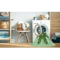 thumbnail image 2 of Ahgly Tapis Rond Lavable en Machine Intérieur Transitionnel Vert, 6 Pieds Rond, 2 of 7