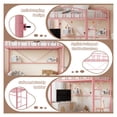 thumbnail image 5 of CazToi Twin Size Metal Loft Bed Frame with Ladder and Guardrail, 5 of 10