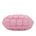 thumbnail image 3 of FashionPuzzle Small Light-weight Quilted Soft Lambskin PU Leather Puffer Crossbody Evening Bag (Pink), 3 of 8