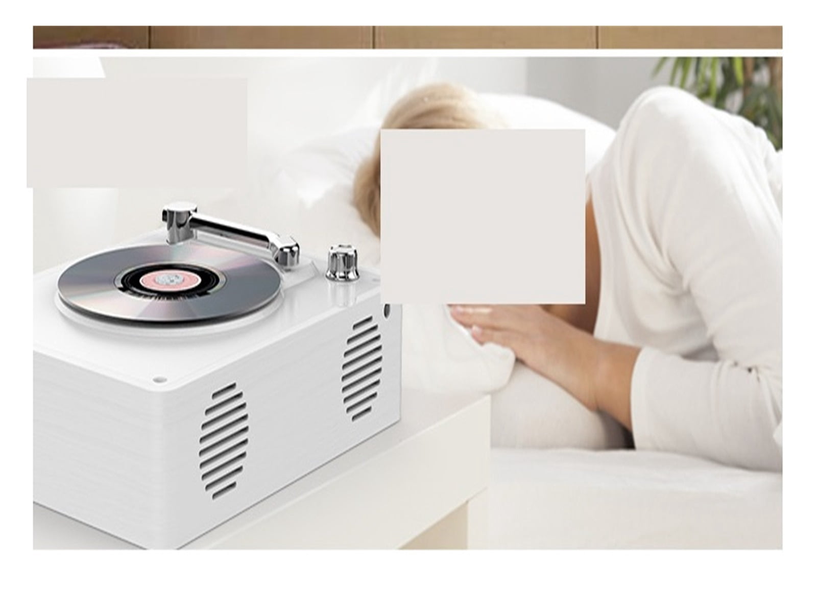 Retro CD Player Phonograph Portable Speaker Home Repeat Fetal Early Education English Learning Vinyl Record Player Monther Days Gift ,Perfect Gift
