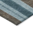 thumbnail image 3 of Addison Rugs Chantille Indoor/Outdoor Transitional Stripes Teal Machine Washable Rectangle Rug, 8' x 10', 3 of 8