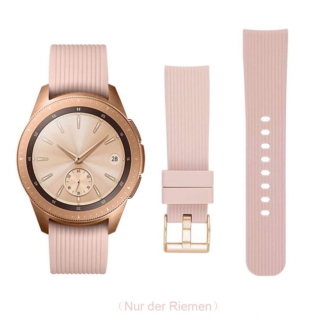 Pulsera compatible con Samsung Galaxy Watch 42mm, correas de repuesto de silicona suave, 20mm