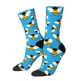 thumbnail image 2 of Uemuo Flying Bees Pattern Women's Crew Socks, Soft Durable Breathable Moisture-Wicking with Odor Control Cotton socks, 2 of 9
