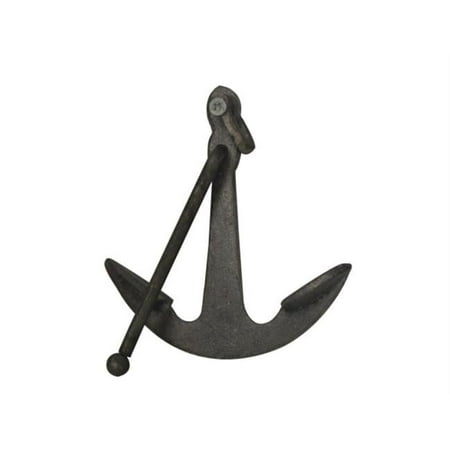 Handcrafted Model Ships 5 in. Cast Iron Anchor Paperweight