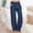 Navy#01, variant on Women's Summer Cotton Linen Bohos Pants Hight Waist Wide Leg Palazzos Pants Womens Casual Solid Plus Size Loose Fits Lightweight Breathable Vacation Beach Pants