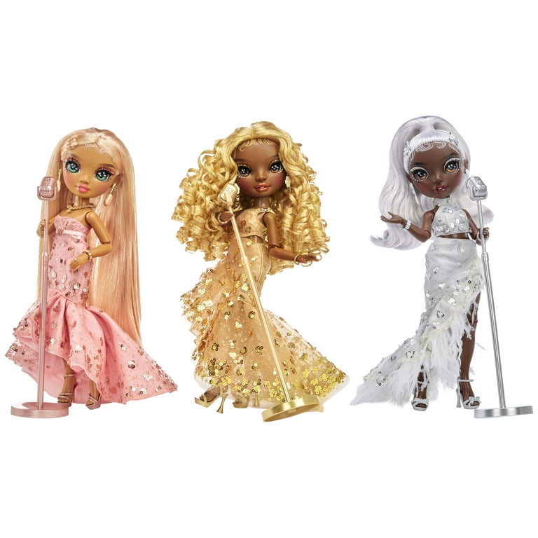 Rainbow High Rainbow Vision Ayesha Sterling Fashion Doll - Silver Outfits, Vanity Playset, Posable
