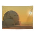 thumbnail image 5 of Twin Suns Planet Tapestry, Large Soft Flannel, Desert Globe Wall Hanging Tapestries for Living Room Bedroom Home Decor DSFS819, 5 of 6